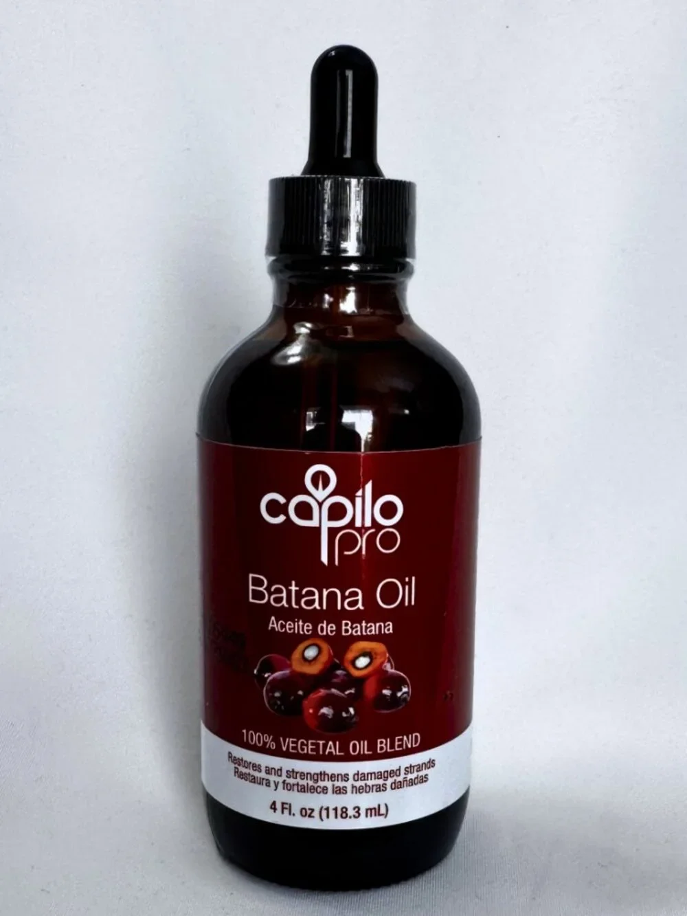Capilo Pro Batana Oil | 100% Vegetable Oil Blend - Restores Damaged Hair 4 fl oz